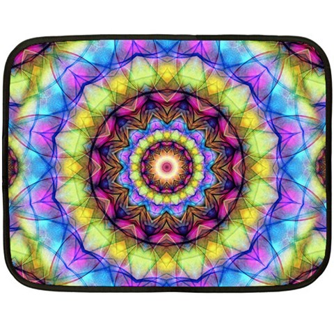 Rainbow Glass Mini Fleece Blanket (Two Sided) from ArtsNow.com 35 x27  Blanket Back