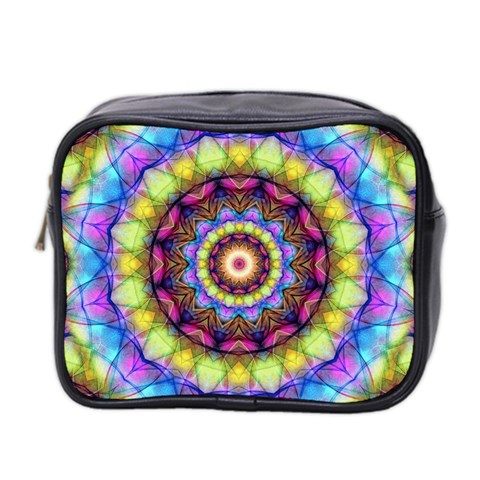 Rainbow Glass Mini Travel Toiletry Bag (Two Sides) from ArtsNow.com Front