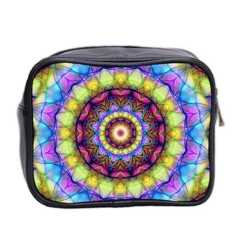 Rainbow Glass Mini Travel Toiletry Bag (Two Sides) from ArtsNow.com Back