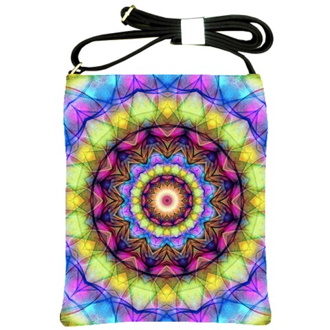 Rainbow Glass Shoulder Sling Bag from ArtsNow.com Front