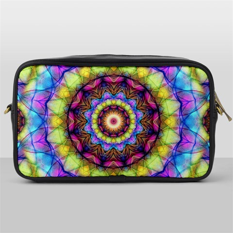 Rainbow Glass Travel Toiletry Bag (One Side) from ArtsNow.com Front