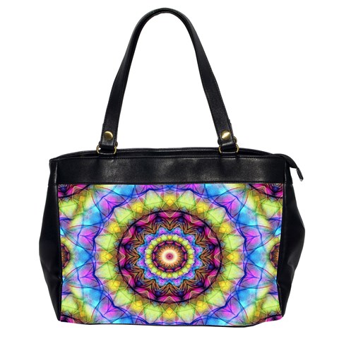 Rainbow Glass Oversize Office Handbag (Two Sides) from ArtsNow.com Front