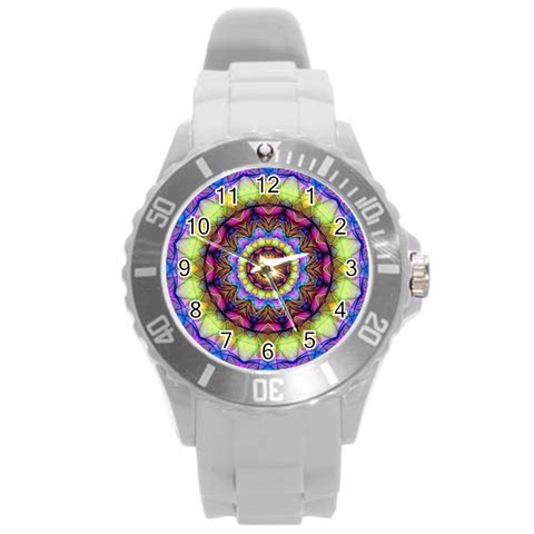 Rainbow Glass Plastic Sport Watch (Large) from ArtsNow.com Front