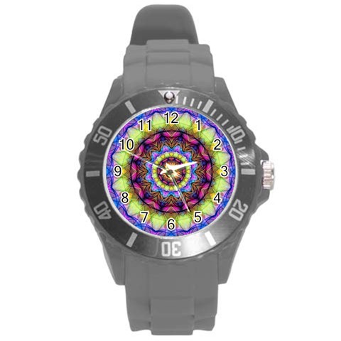 Rainbow Glass Plastic Sport Watch (Large) from ArtsNow.com Front