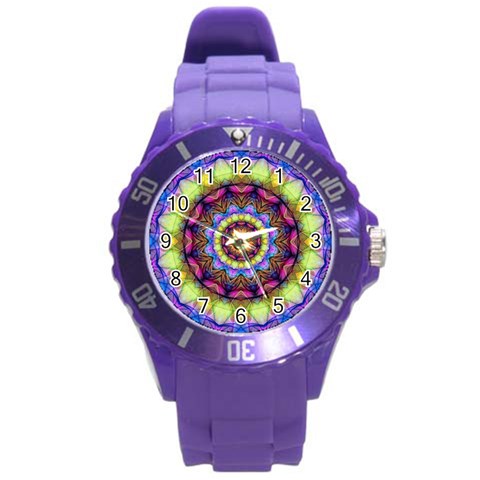 Rainbow Glass Plastic Sport Watch (Large) from ArtsNow.com Front