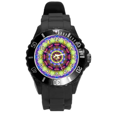 Rainbow Glass Plastic Sport Watch (Large) from ArtsNow.com Front