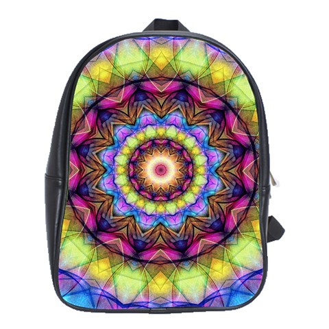 Rainbow Glass School Bag (XL) from ArtsNow.com Front