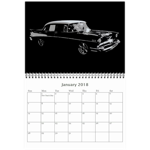 Hot Rods Wall Calendar 8.5 x 6 from ArtsNow.com Aug 2017