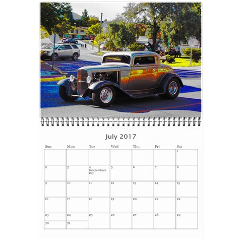 Hot Rods Wall Calendar 8.5 x 6 from ArtsNow.com May 2017