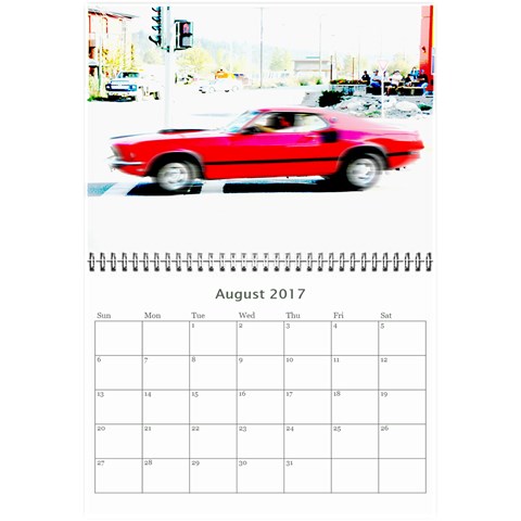 Hot Rods Wall Calendar 8.5  x 6  from ArtsNow.com Month