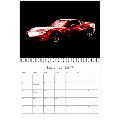 Hot Rods Wall Calendar 8.5 x 6 from ArtsNow.com Jun 2017