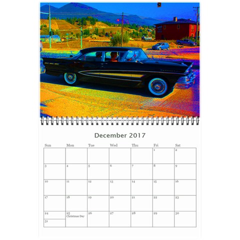 Hot Rods Wall Calendar 8.5 x 6 from ArtsNow.com Month