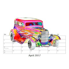 Cars Desktop Calendar 8.5  x 6  from ArtsNow.com Apr 2017