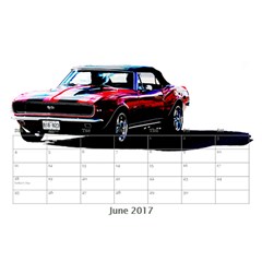 Cars Desktop Calendar 8.5  x 6  from ArtsNow.com Jun 2017