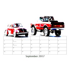 Cars Desktop Calendar 8.5  x 6  from ArtsNow.com Sep 2017