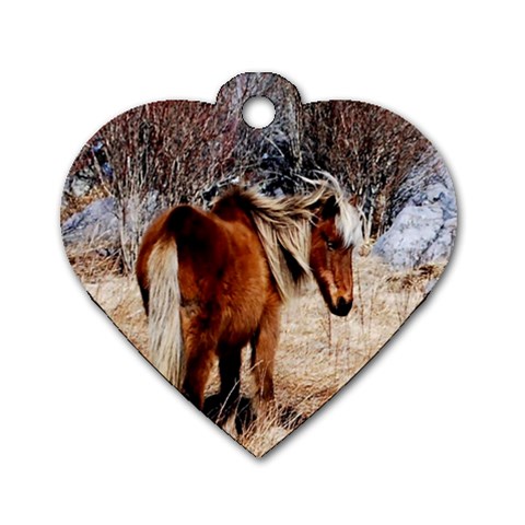 Pretty Pony Dog Tag Heart (One Sided)  from ArtsNow.com Front