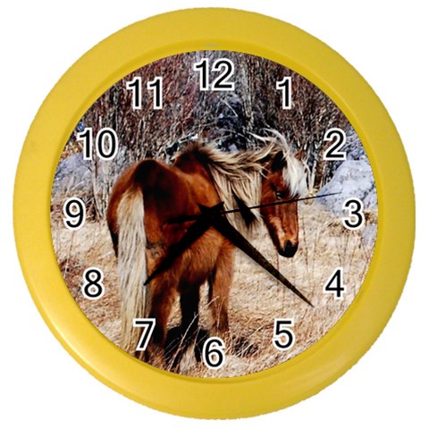 Pretty Pony Wall Clock (Color) from ArtsNow.com Front