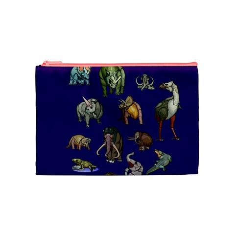 Dino Family 1 Cosmetic Bag (Medium) from ArtsNow.com Front