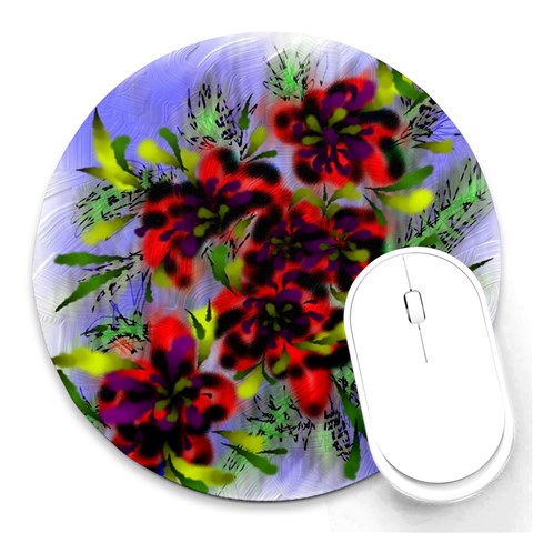 Dottyre 8  Mouse Pad (Round) from ArtsNow.com Front