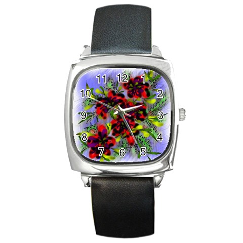 Dottyre Square Leather Watch from ArtsNow.com Front