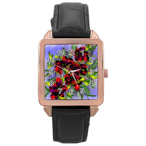 Dottyre Rose Gold Leather Watch  from ArtsNow.com Front