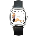 songlist_pinup Square Metal Watch