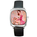 pinup_22 Square Metal Watch