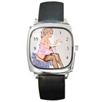 pinup_21 Square Metal Watch