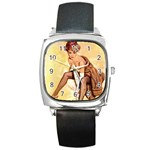 pinup_20 Square Metal Watch