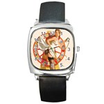 pinup_12 Square Metal Watch