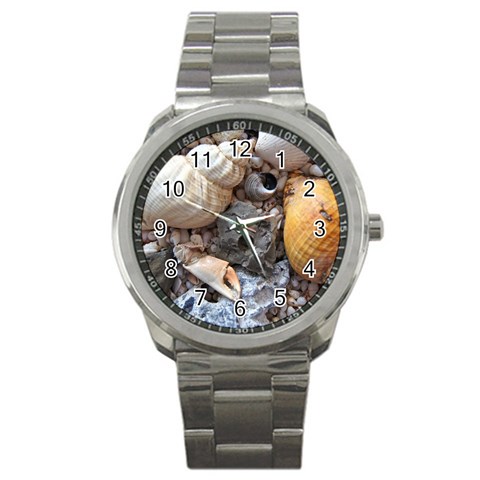 Beach Treasures Sport Metal Watch from ArtsNow.com Front