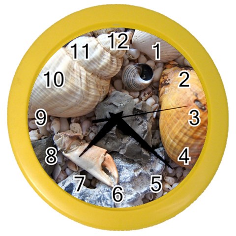 Beach Treasures Wall Clock (Color) from ArtsNow.com Front