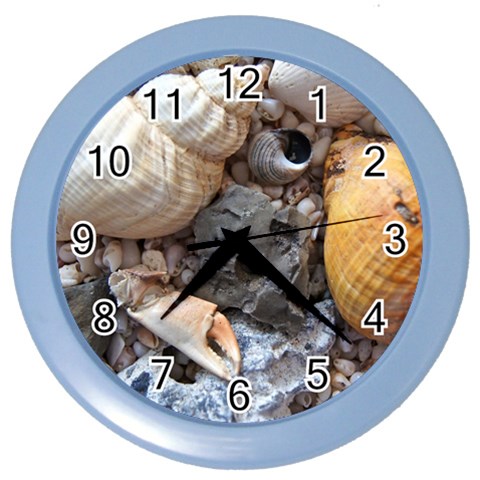 Beach Treasures Wall Clock (Color) from ArtsNow.com Front