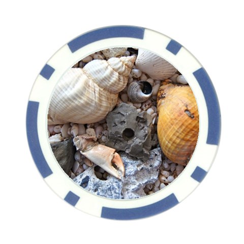 Beach Treasures Poker Chip from ArtsNow.com Front