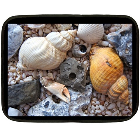 Beach Treasures Mini Fleece Blanket (Two Sided) from ArtsNow.com 35 x27  Blanket Back