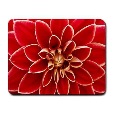 Red Dahila Small Mouse Pad (Rectangle) from ArtsNow.com Front