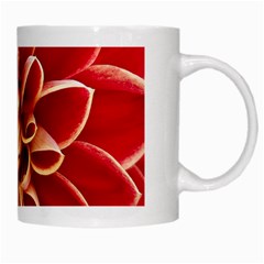 Red Dahila White Coffee Mug from ArtsNow.com Right