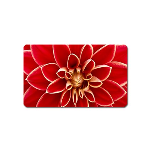 Red Dahila Magnet (Name Card) from ArtsNow.com Front