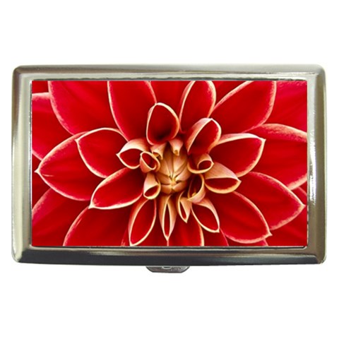 Red Dahila Cigarette Money Case from ArtsNow.com Front