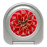 Red Dahila Desk Alarm Clock