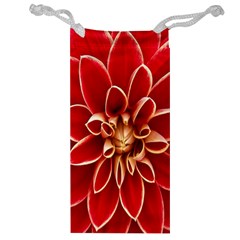 Red Dahila Jewelry Bag from ArtsNow.com Front