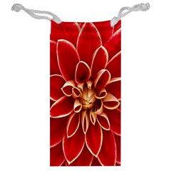 Red Dahila Jewelry Bag from ArtsNow.com Back