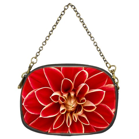 Red Dahila Chain Purse (One Side) from ArtsNow.com Front