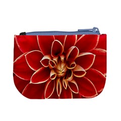 Red Dahila Coin Change Purse from ArtsNow.com Back