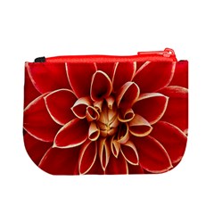 Red Dahila Coin Change Purse from ArtsNow.com Back