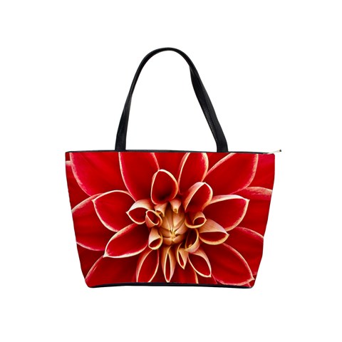 Red Dahila Large Shoulder Bag from ArtsNow.com Front