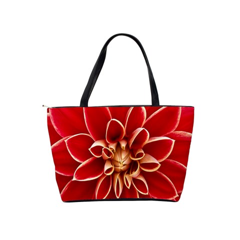 Red Dahila Large Shoulder Bag from ArtsNow.com Back