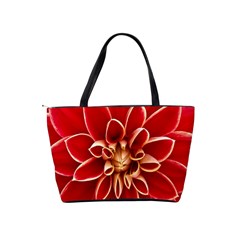 Red Dahila Large Shoulder Bag from ArtsNow.com Back