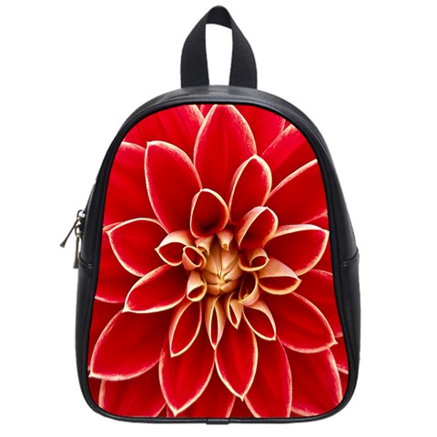 Red Dahila School Bag (Small) from ArtsNow.com Front