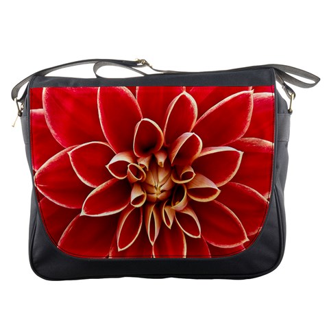 Red Dahila Messenger Bag from ArtsNow.com Front